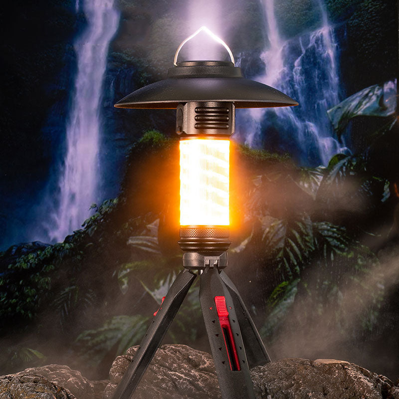 3-in-1 Camping Lantern with Tripod & Flashlight