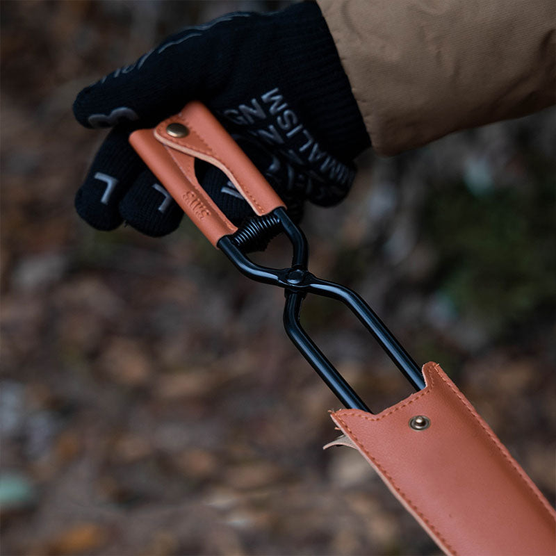 Camping Fire Tongs – Long Handle Fire Pit Tool