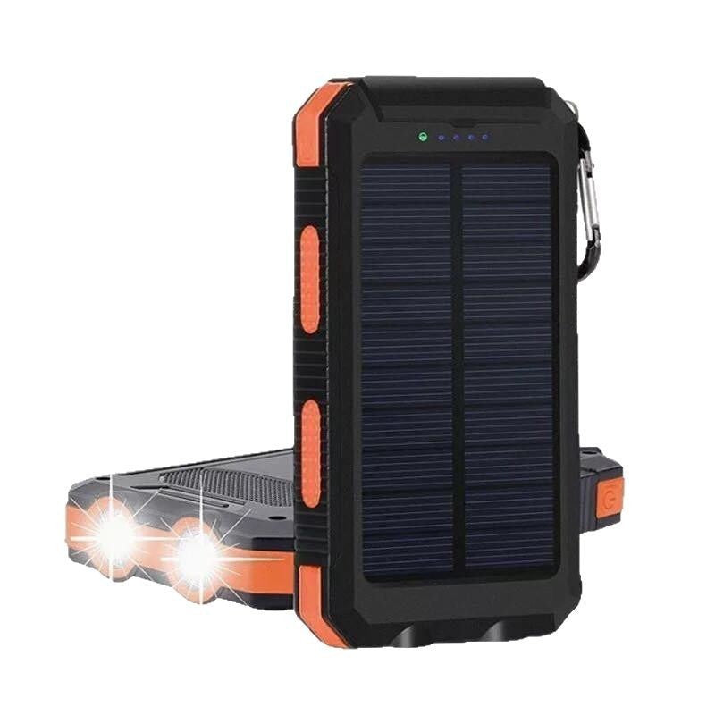 Power Bank Solare 20000mAh Impermeabile con Bussola