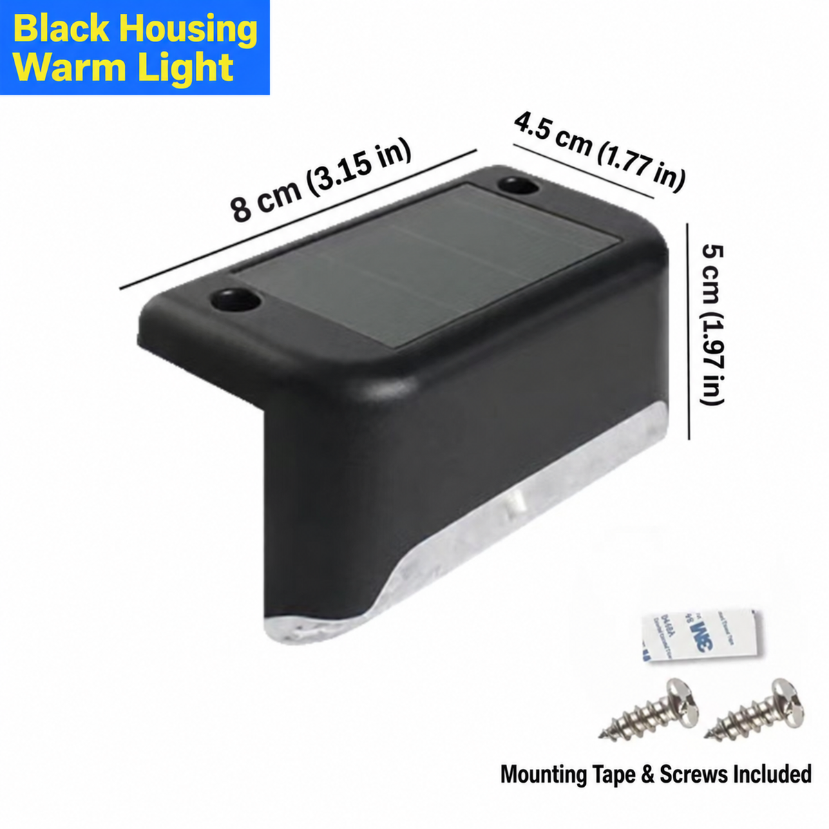 Solar Step Lights for Outdoor Stairs