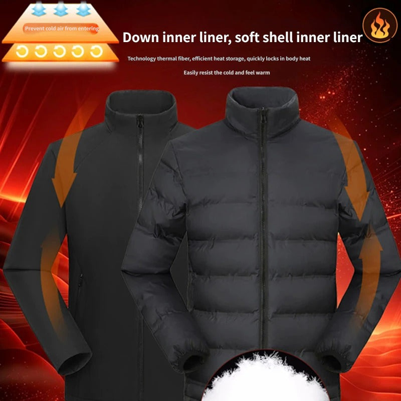 Unisex 3-in-1 Outdoor Windproof and Waterproof Shell Jacket