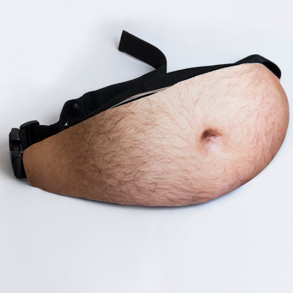 Marsupio divertente con finto ventre