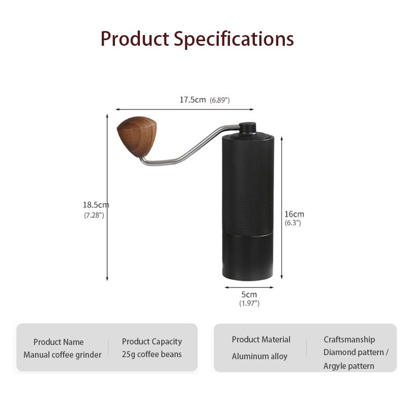 Portable Manual Coffee Bean Grinder
