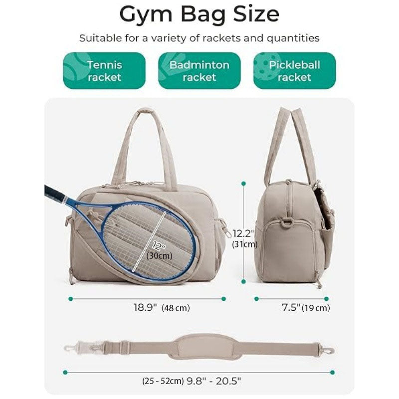 42L Borsa sportiva Duffel impermeabile per racchetta da tennis
