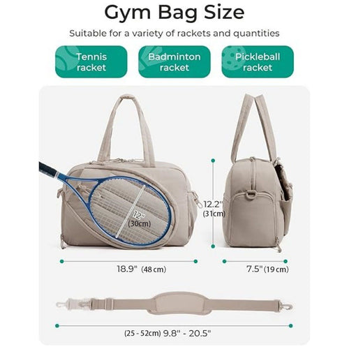 42L Borsa sportiva Duffel impermeabile per racchetta da tennis
