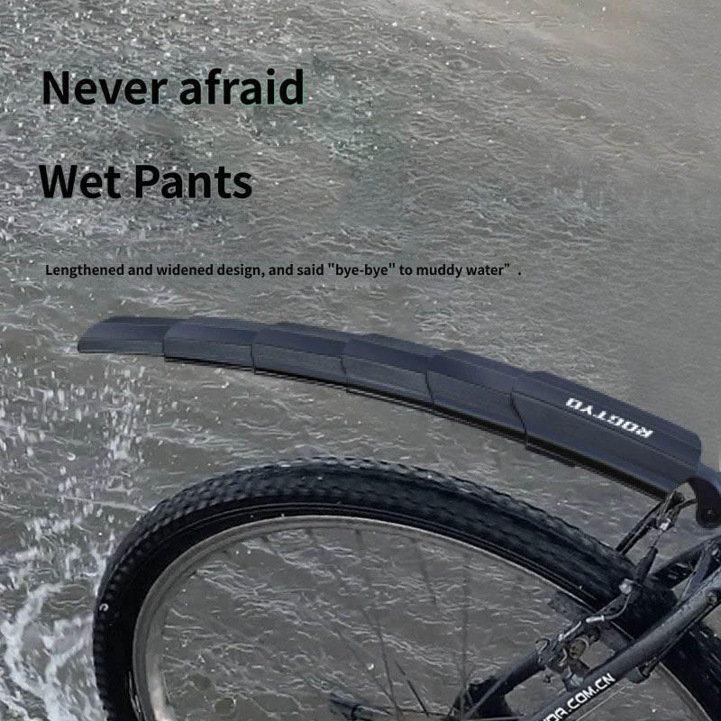 Adjustable, Telescopic, and Foldable Bicycle Mudguards (Pair)