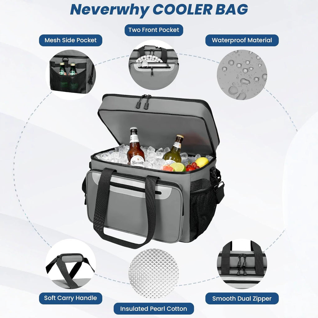 Large Insulated Lunch Cooler Bag