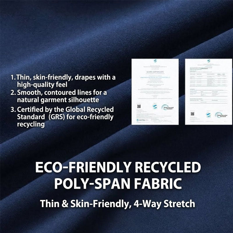 Women's eco-friendly recycled fabric sports skirt with built-in shorts