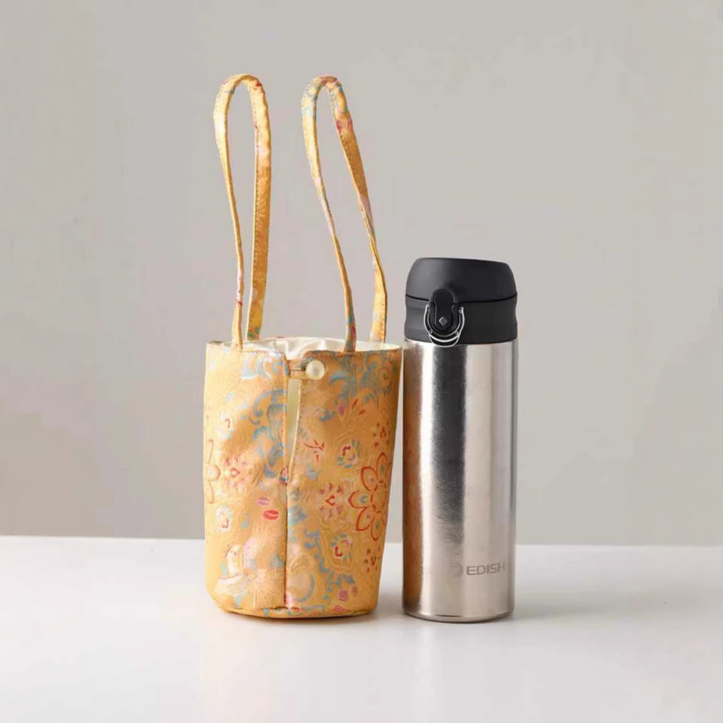 Borsa da trasporto per borraccia in stoffa vintage