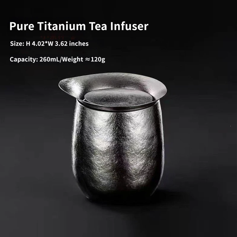 Titanium Portable Camping Tea Set with Filter