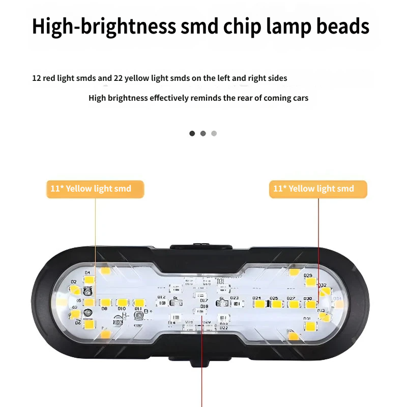 Bike Wireless Remote Turn Signal Tail Light