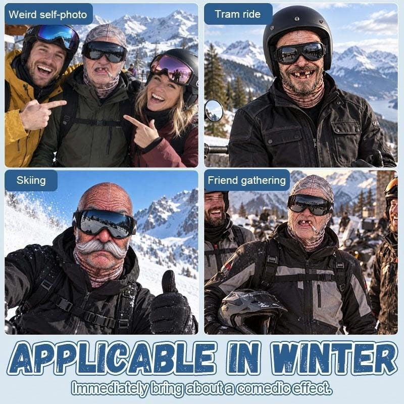 3D Realistic Funny Face Ski Balaclava