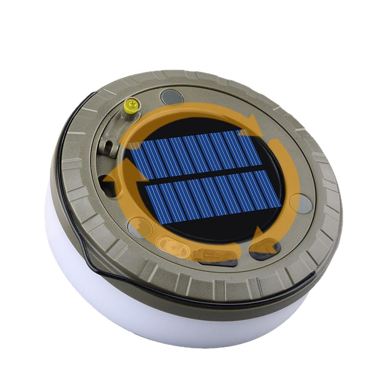 Lanterna da campeggio 2-in-1 solare con luci a corda RGB da 10M