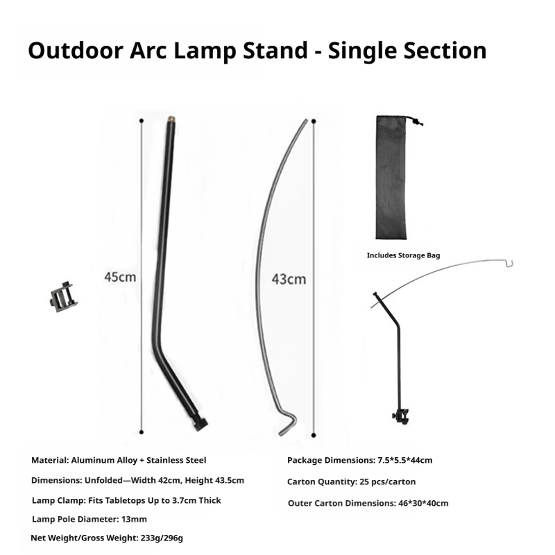 Portable Arch Camping Lantern Stand