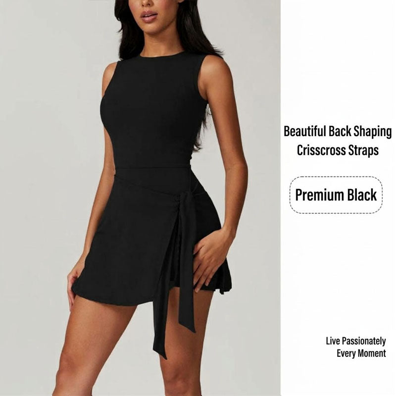 Women Tie Wrap Tennis Dress