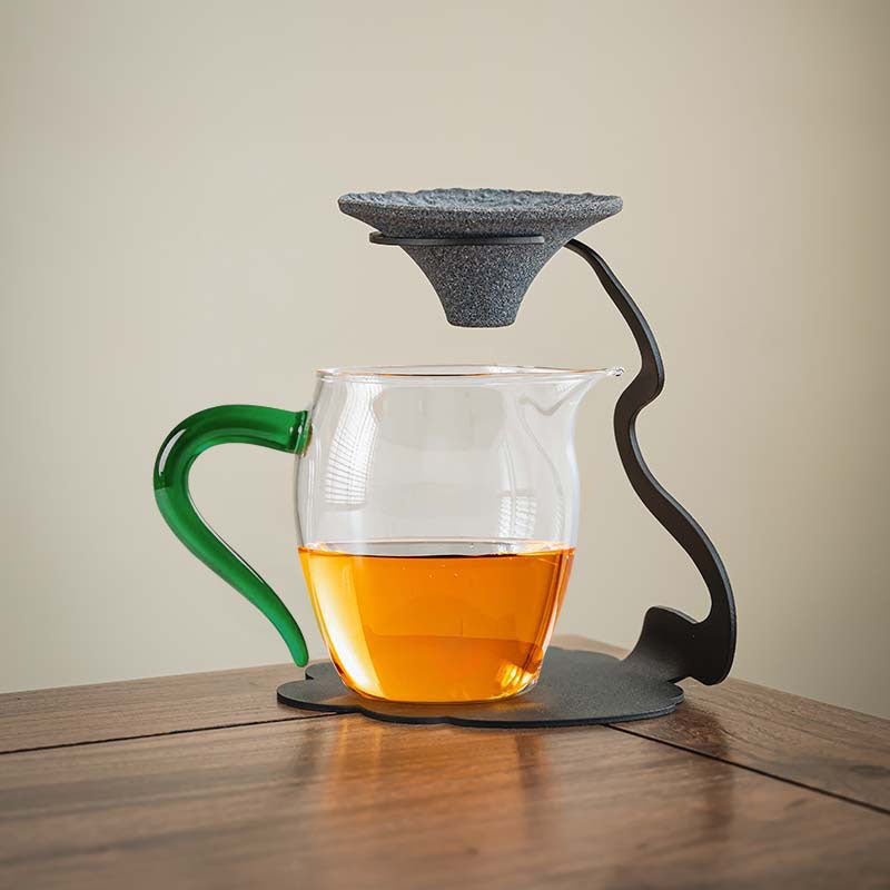 Filtro ecologico per tè e caffè (senza carta) + supporto in metallo