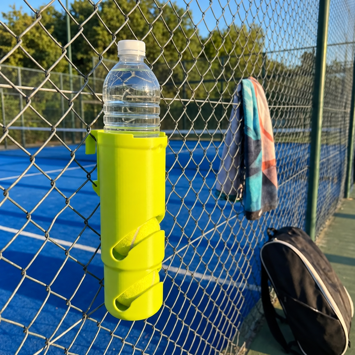 Portapalline da tennis da montare sulla recinzione