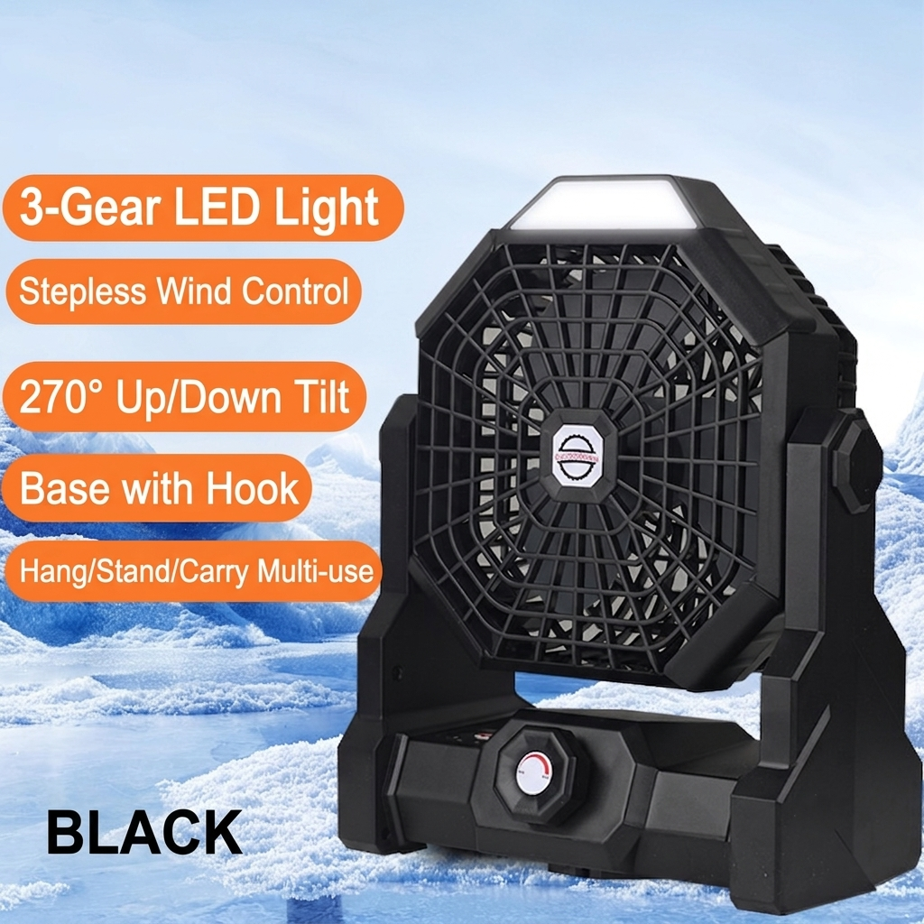 Campingventilator mit LED-Licht