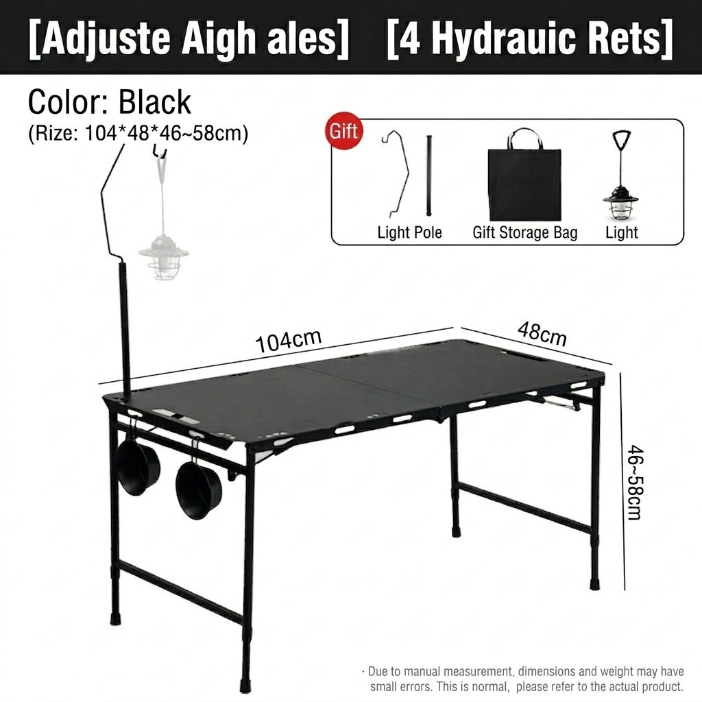 Sistema de Mesa de Campamento Táctico Hidráulico Modular IGT (la serie IGT es compatible con accesorios modulares)
