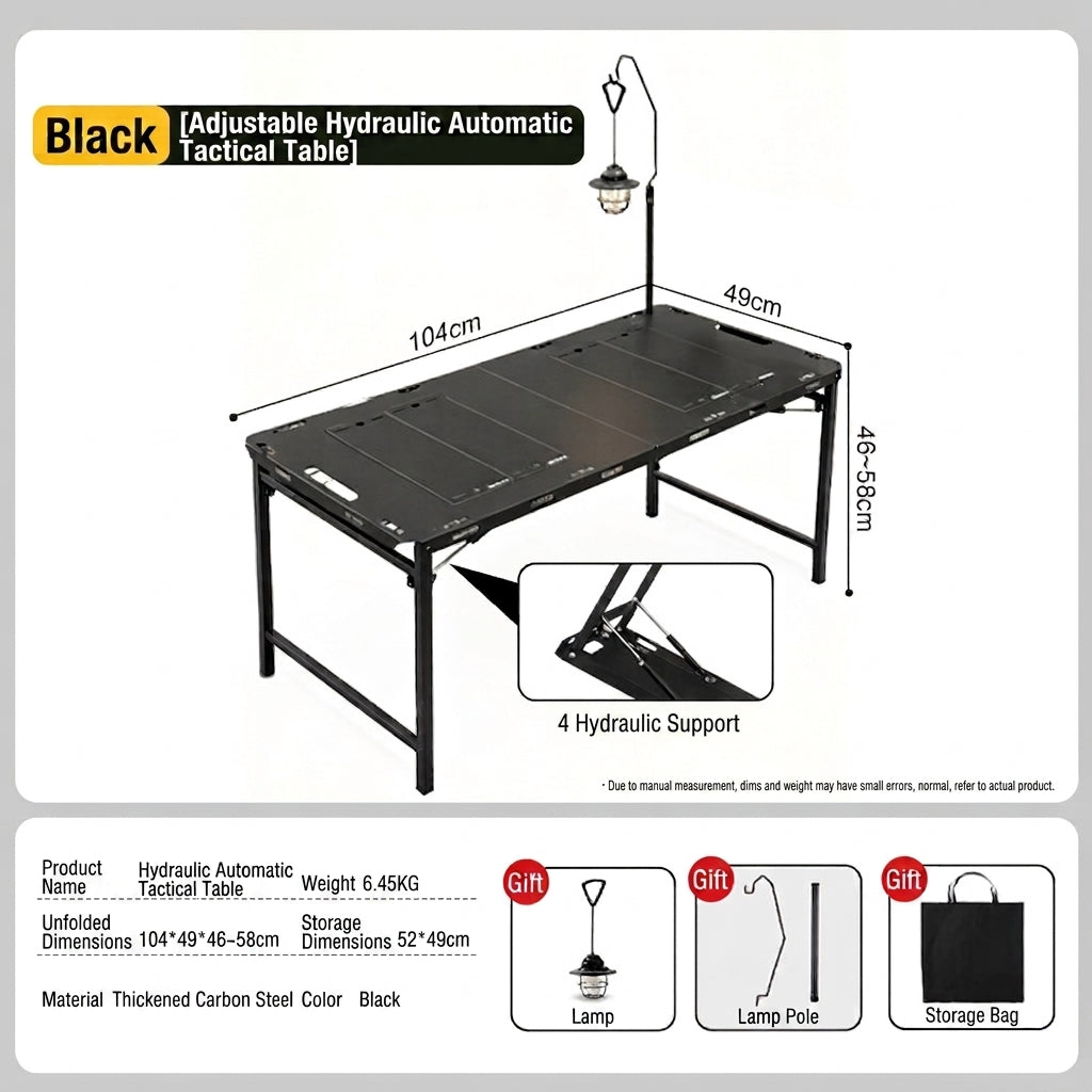 Sistema de Mesa de Campamento Táctico Hidráulico Modular IGT (la serie IGT es compatible con accesorios modulares)