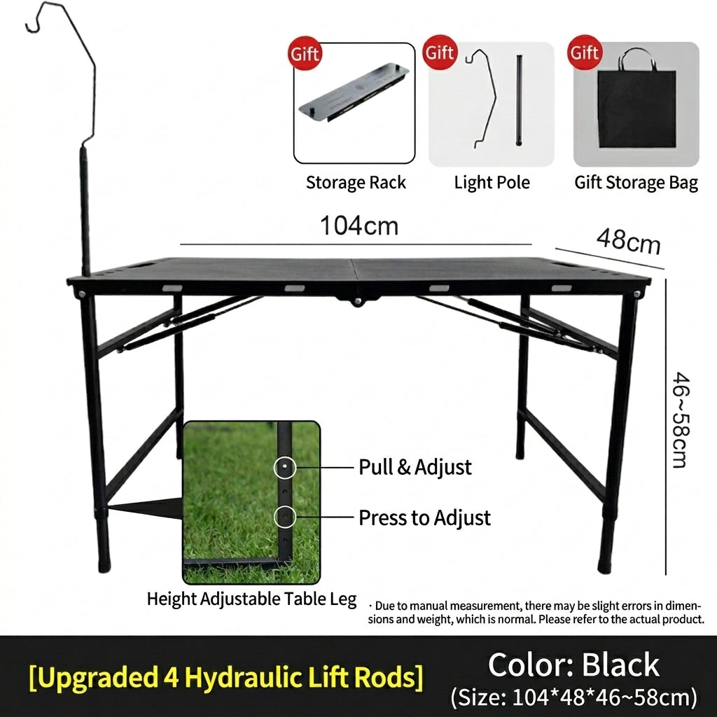 Sistema de Mesa de Campamento Táctico Hidráulico Modular IGT (la serie IGT es compatible con accesorios modulares)