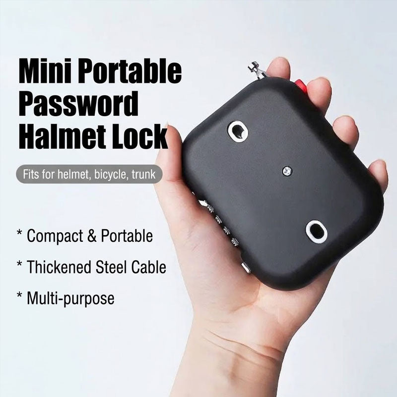Retractable steel cable combination lock