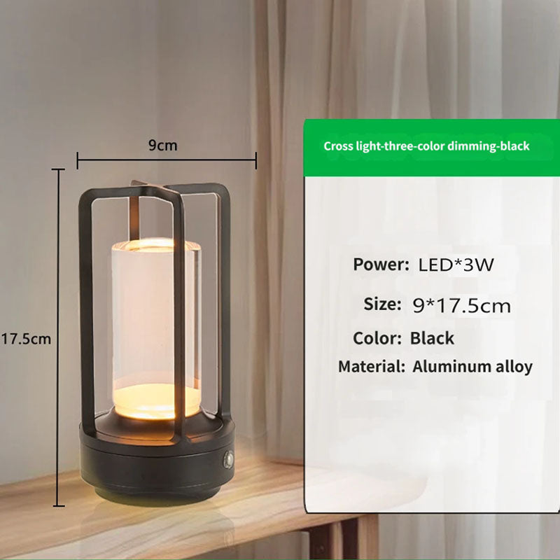 Aluminum Rechargeable Dimmable Table Lamp