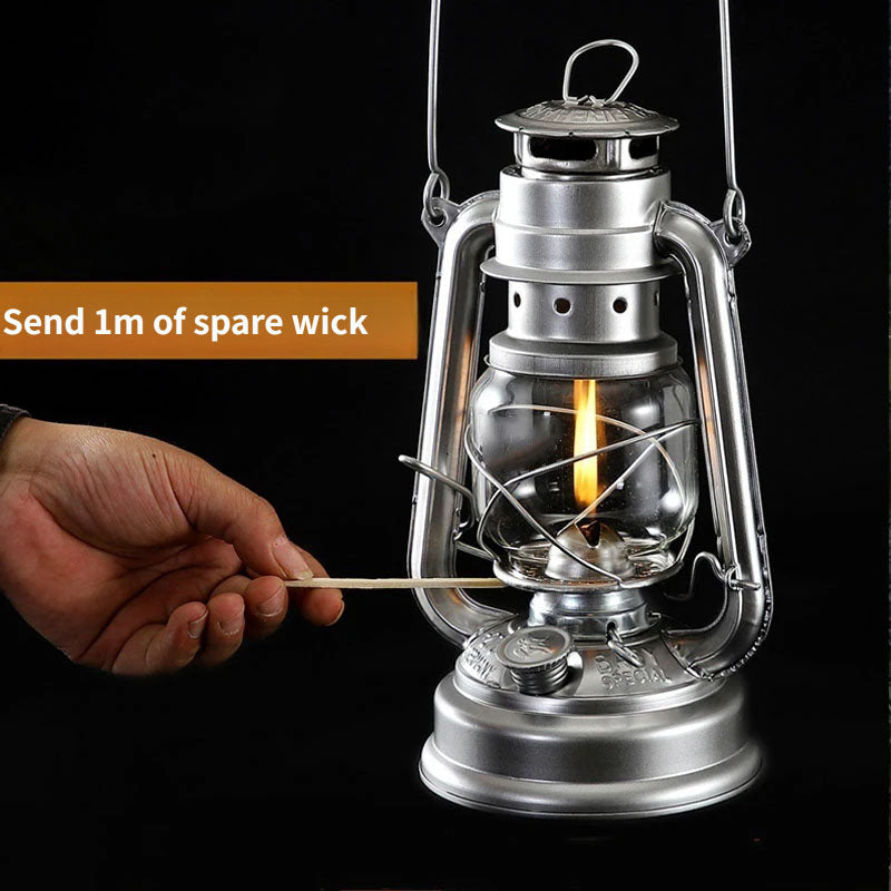 Retro Kerosene Oil Lamp for Camping Decor