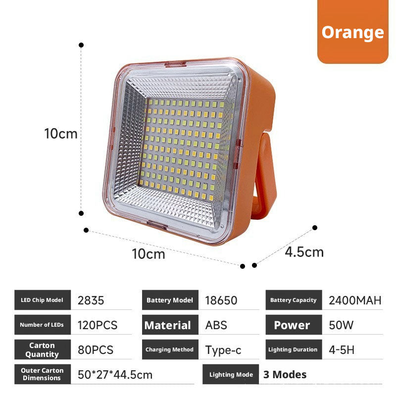 Portable Solar Camping Light with USB Charging