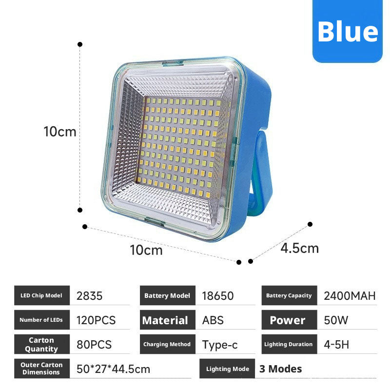 Portable Solar Camping Light with USB Charging