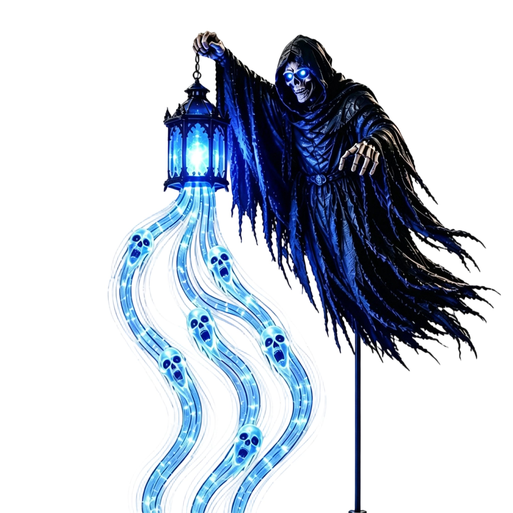 Solar Halloween Ghost Yard Stake Light