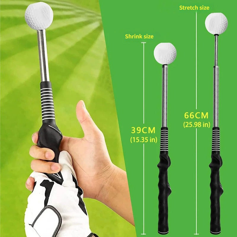 Aide d'entraînement au swing de golf rétractable