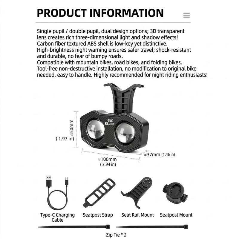 Bike Devil Eye LED Tail Light