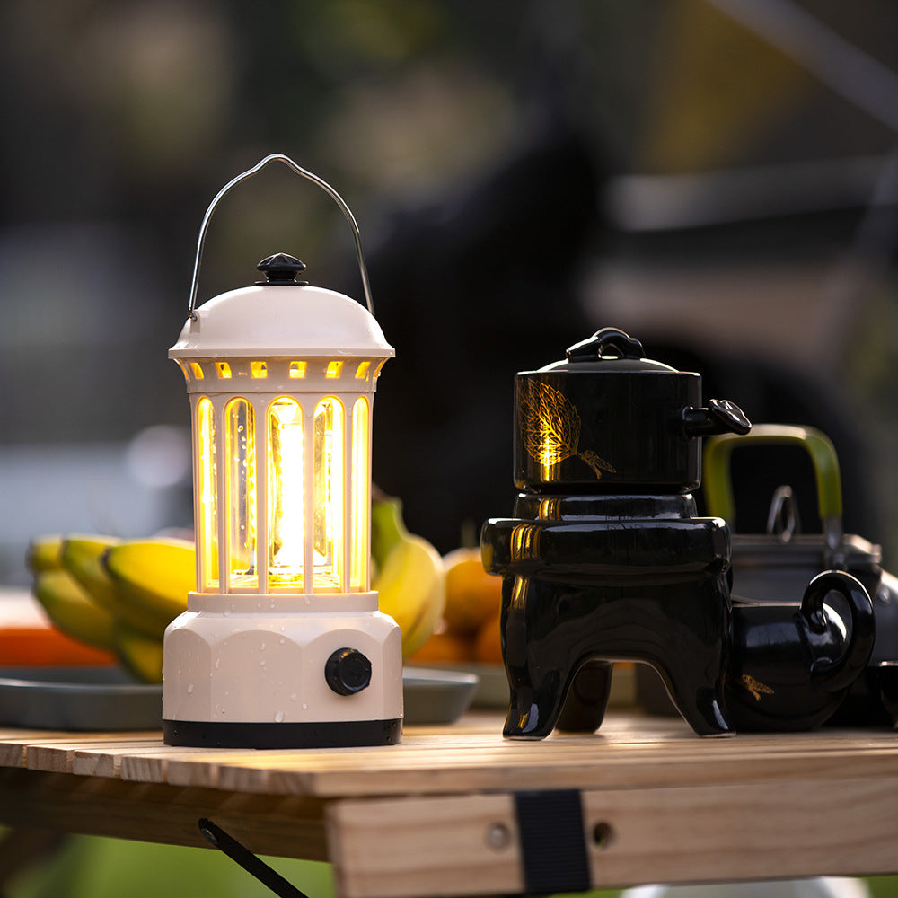 Retro Rechargeable COB Camping Lantern Light
