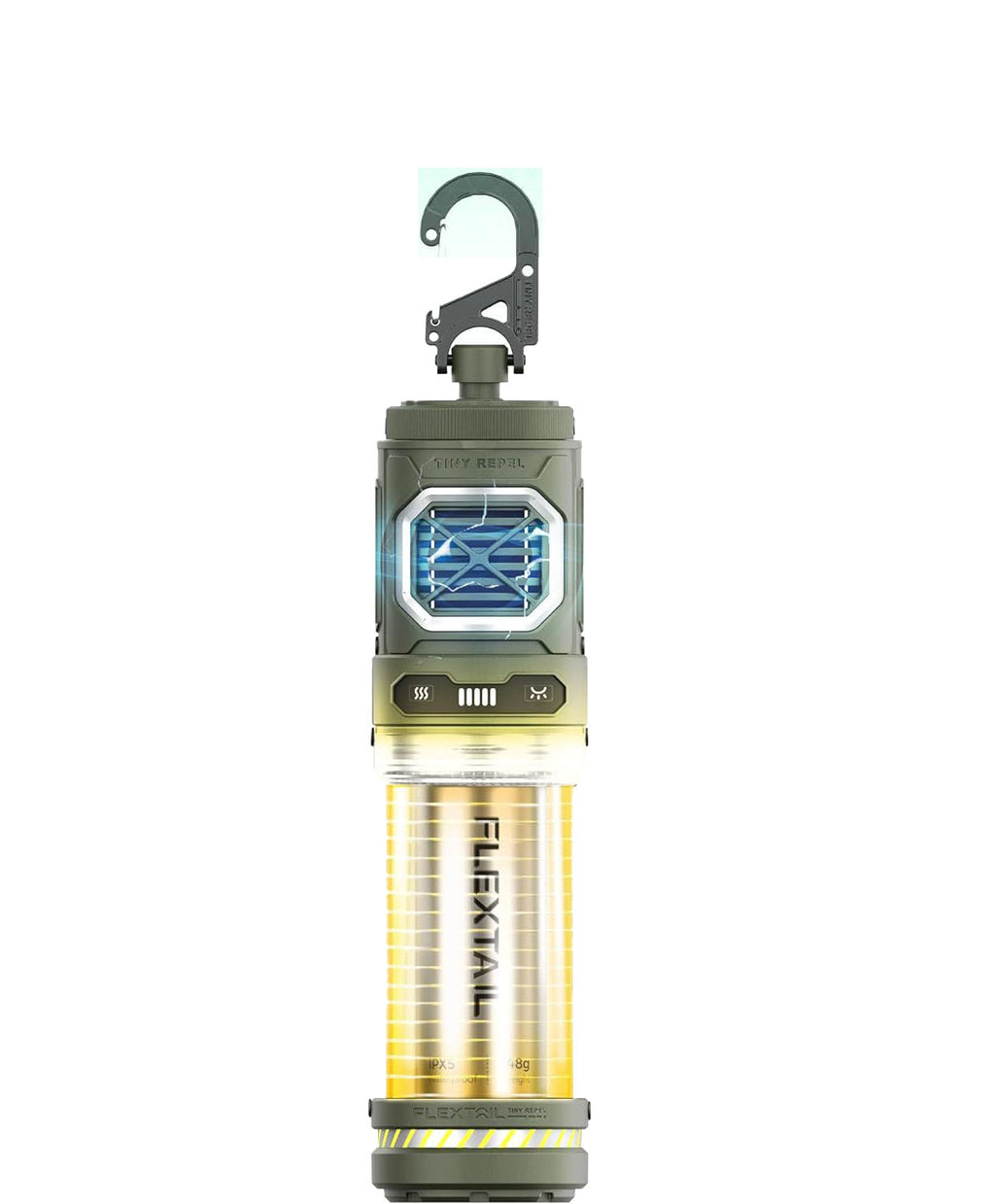 A mini camping mosquito-repellent lamp that can double as a power bank