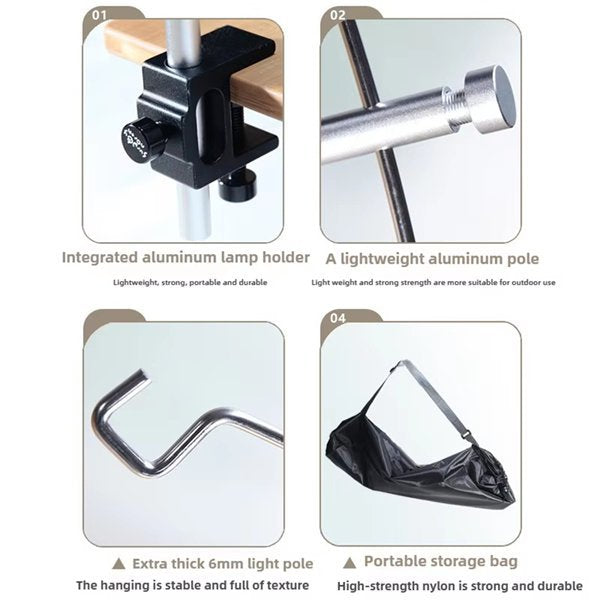 Portable Arch Camping Lantern Stand