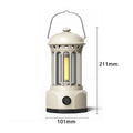 Retro Rechargeable COB Camping Lantern Light