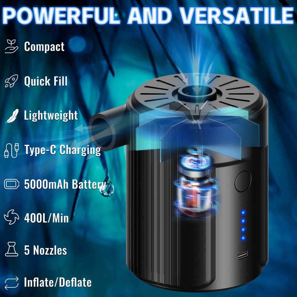 2-in-1 Portable Camping Inflator Deflator
