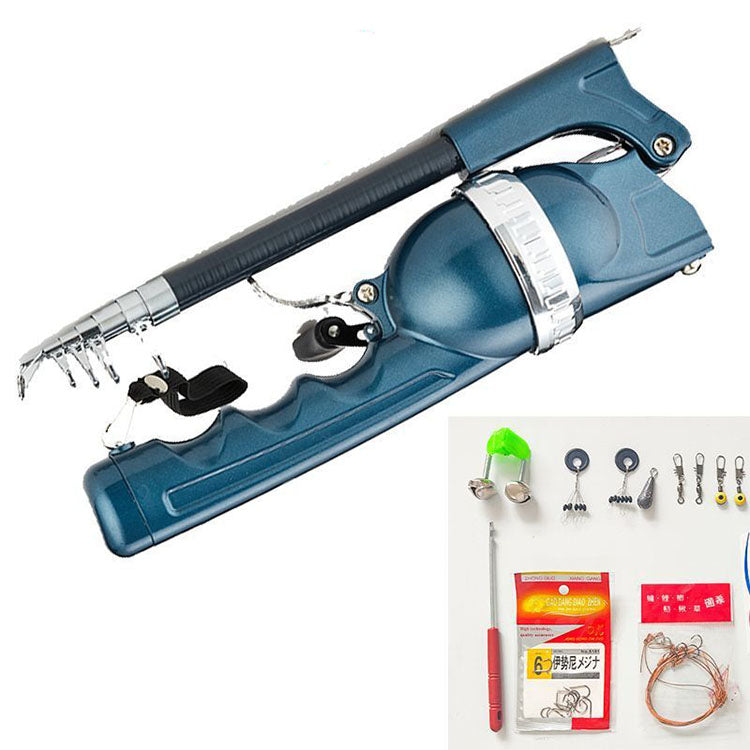 Portable Foldable Fishing Rod with Reel