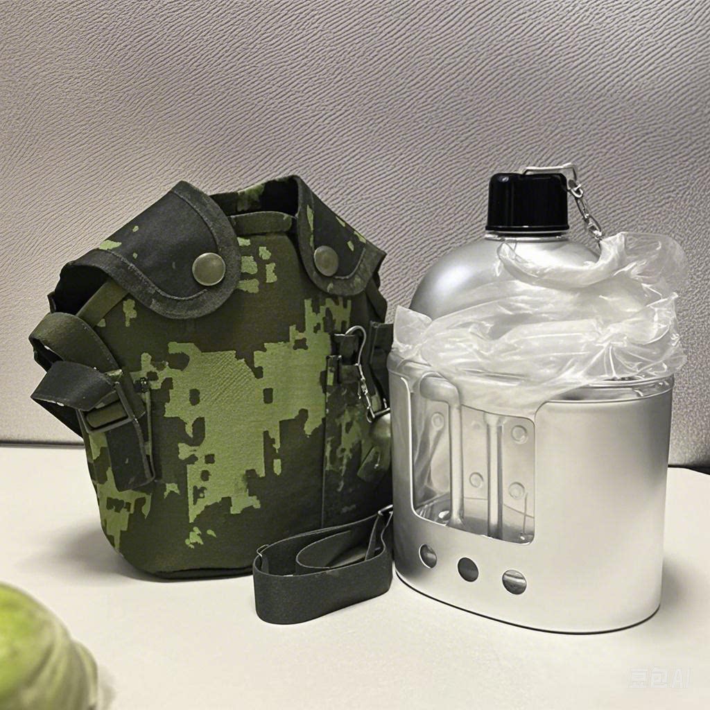 Set de Cantimplora y Estufa Tácticas con Funda