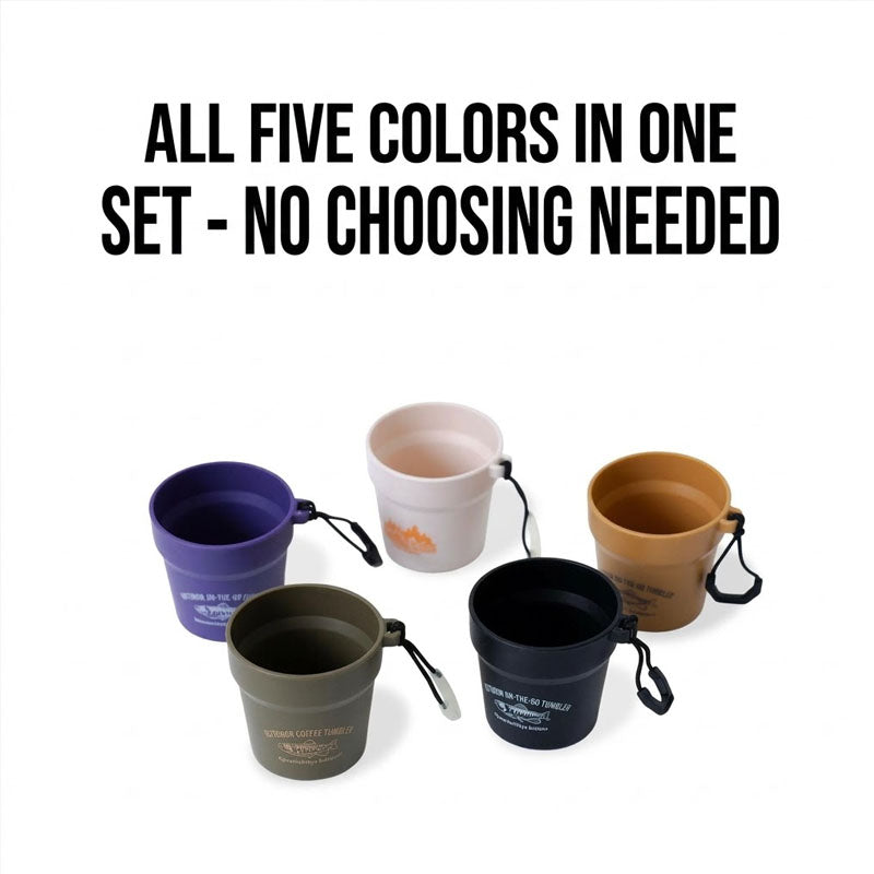 Stackable Camping Cups 5 Pack