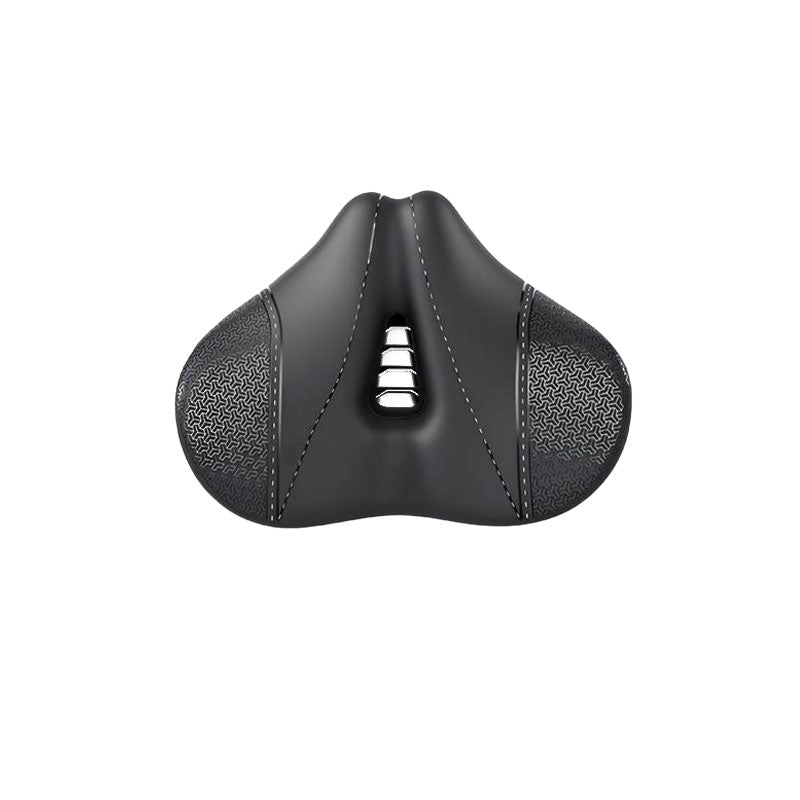 Wide Thick Bicycle Saddle With Dual Shock Absorption