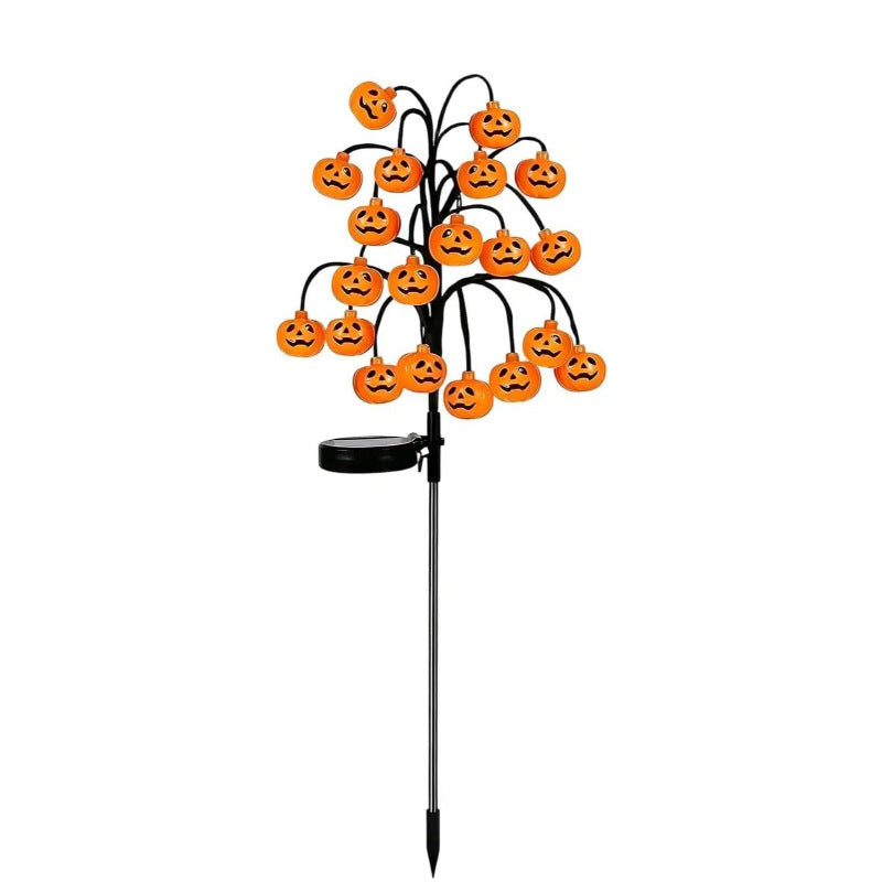 Solar Pumpkin Stake Light for Halloween Decor