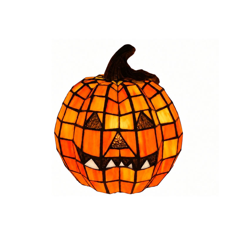 Hand-painted pumpkin decorative light for Halloween