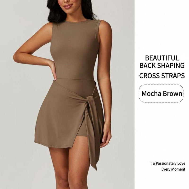Women Tie Wrap Tennis Dress