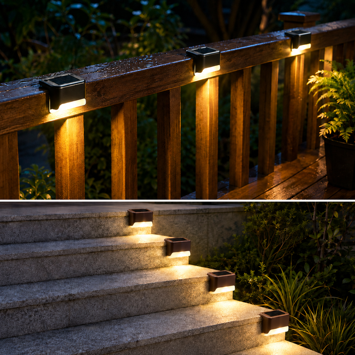 Solar Step Lights for Outdoor Stairs