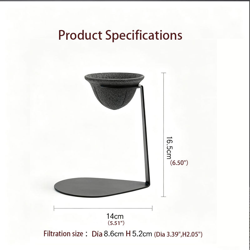 No‑Paper Tea & Coffee Dripper With Metal Stand