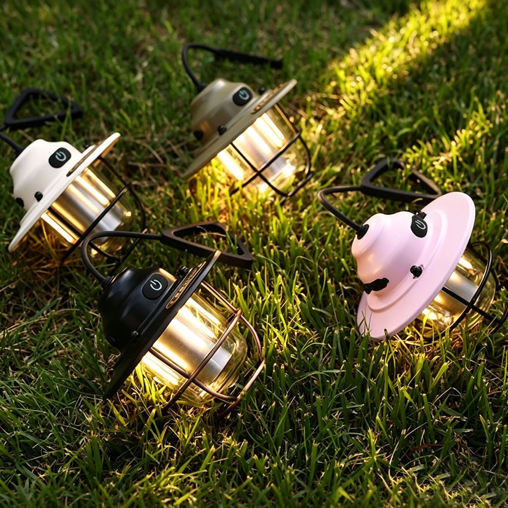 Retro Acorn Dimmable Camping Lantern