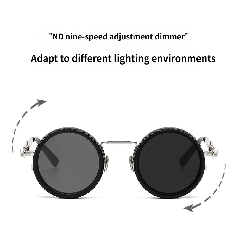 Retro Adjustable ND Dimming Sunglasses