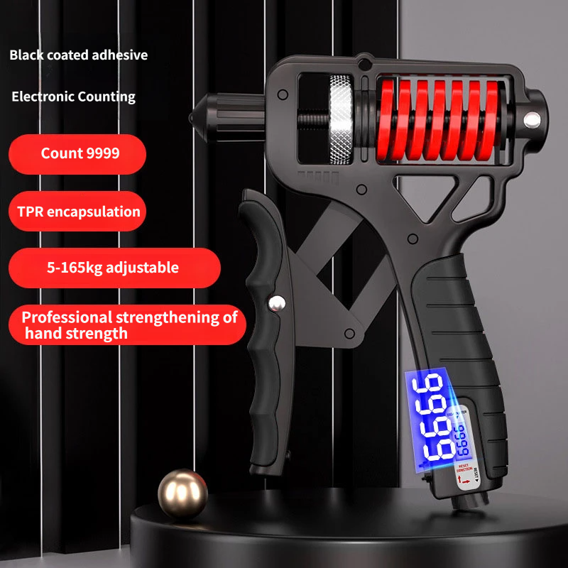 Adjustable Electronic Counting Hand Grip Strengthener